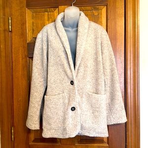 Avalanche wear women’s SZ S oversized Fleece jacket/ cardigan.